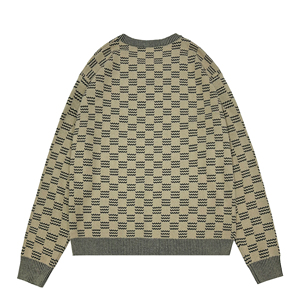 Maglioncino Jacquard maglione lavorato a maglia Casual da <span class=keywords><strong>uomo</strong></span> personalizzato stile autunno maglia a girocollo in cotone - Product Image 2