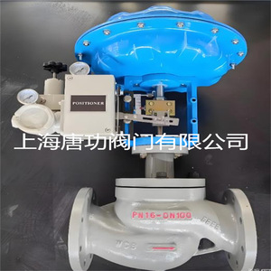 Vanne de régulation pneumatique Tang Gong à siège unique DN25 à joint souple pour vapeur d'eau, huile et métallurgie - Product Image 3