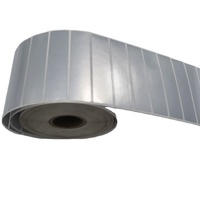 Rouleau recyclable 4x6 imprimante d'étiquettes thermiques directes papier de transfert argent étiquette thermique d'expédition en aluminium