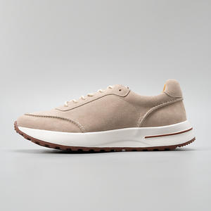 Zapatillas deportivas bajas de cuero genuino transpirable con cordones para hombre, tendencia de moda primavera-verano-otoño, venta al por mayor, ¡las más vendidas! - Product Image 1