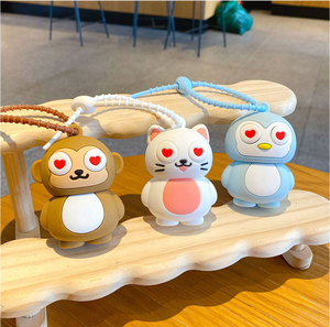 Llavero Colgante de Juguete con Diseño Creativo de Gato y Pingüino con Ojos de Corazón, <span class=keywords><strong>para</strong></span> Decoración de Mochilas de Parejas - Product Image 2