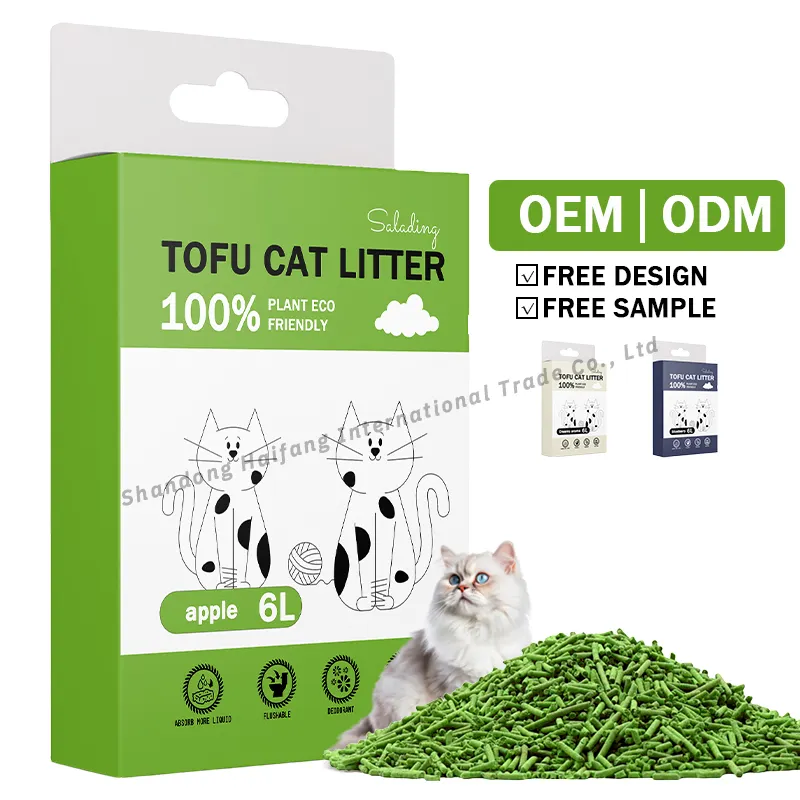 Wholesale Price Strong Odor Control Clumping Scooping Pet Supply Product Water Absorption Good Cohesion Tofu Cat Litter