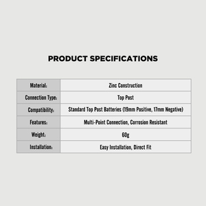 Conectores de terminal de batería de poste superior, extremos de cable de batería, terminales de <span class=keywords><strong>coche</strong></span>, abrazaderas - Product Image 4
