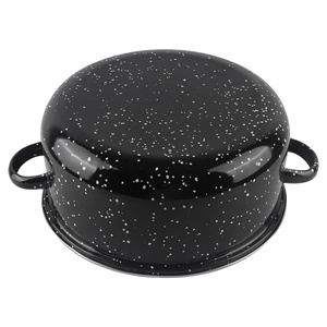 Émail revêtement en marbre bouton en bakélite en <span class=keywords><strong>acier</strong></span> au carbone ustensiles de cuisine <span class=keywords><strong>cocotte</strong></span> - Product Image 5