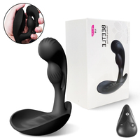 Masseur de prostate télécommandé pour hommes, en silicone liquide, double moteur, plug anal, exercice testiculaire, livraison discrète