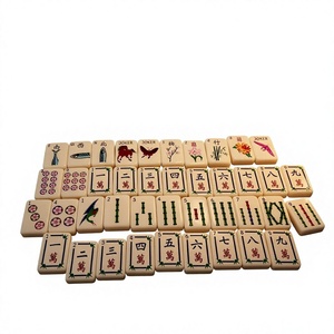 Juego de Mahjong Americano con Diseño de Jardín Floral, Listo para Enviar - Product Image 1