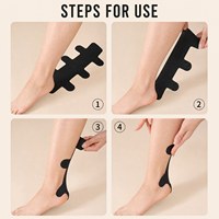 Pita Kinesiologi Pra-Potong 30cmX13.7cm Pita Otot Tendon Achilles Pita Penopang Otot Tahan Air Elastis Pita Olahraga Bernapas