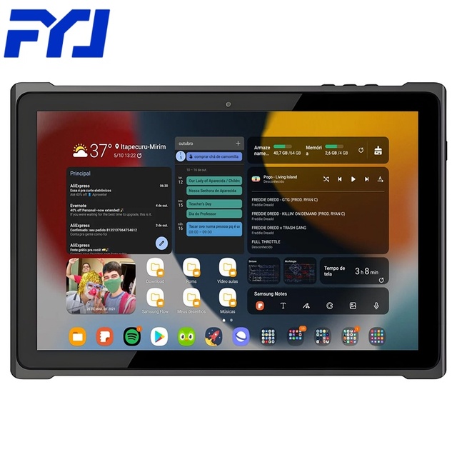 New Arrival FYJ-F9840 Handheld Tablet PC IP65 Dual Camera 10.1Inch Thin Android 14 NFC Rugged Waterproof Tablet Pc