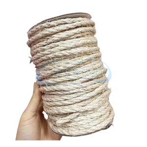 100% tự nhiên sisal bện 4mm <span class=keywords><strong>6mm</strong></span> 8mm 10mm xoắn dây tự làm trang trí dây quanh co sisal Manila tái chế bao bì dây - Product Image 2