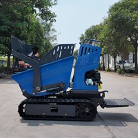 Mini-dumper sur chenilles en caoutchouc de 500 kg, petit camion-benne à chenilles, livraison directe usine, EURO 5, livraison gratuite