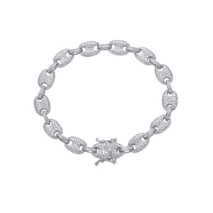 Pig Nose <b>Anklet</b> Women's <b>Anklet</b> 9mm9inch 10inch Single Row Male and Female Zircon - Product Image 4