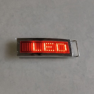 Đảng ủng hộ 7x21pixel nút điều khiển lập trình LED vành đai khóa nhấp nháy ánh sáng LED Tên khóa với tin nhắn thay đổi khóa - Product Image 2