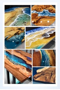 Molde de Silicona Anti-amarilleo 2024 de Gran Tamaño para Resina Epoxi, Tablero de Mesa, Resina Epoxi, Pegamento AB - Product Image 5