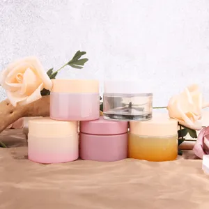 Luxe Crèmepot 50G Voor Ronde Glazen Pot Met Aanpasbare Cosmetische Potten Met Deksels