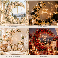 Arche de mariage en métal en forme de croissant de lune, support incurvé pour fleurs et ballons, toile de fond de rêve pour fête d'anniversaire, décoration de fête prénuptiale