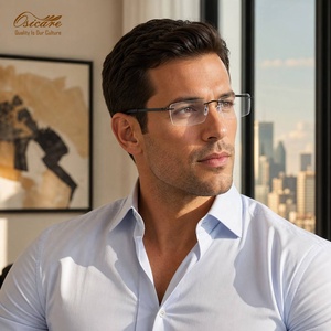 Osicare - Monturas de Gafas de Titanio Puro sin Aro, Minimalistas, Ultraligeras, 3 Piezas, Cómodas, para Hombre y <span class=keywords><strong>Mujer</strong></span> - Product Image 3