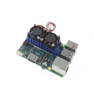 HT Raspberry Pi 3B + พัดลมระบายความร้อน 5v 3010 3B/3B + พัดลมระบายความร้อน Raspberry Pi แบบเงียบ, พัดลมระบายความร้อนแบบคู่ - Product Image 5