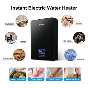Calentador de Agua Eléctrico Instantáneo de 9000W con Elemento de Aluminio Fundido, Control Inteligente por WiFi, Resistente al Agua IPX4, Pantalla LED para Baño y Hogar - Product Image 3