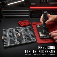 Ensemble de tournevis électrique sans fil de précision 180 en 1, étui rigide, OEM personnalisable, embouts en acier S2 pour la réparation de téléphones portables et d'ordinateurs