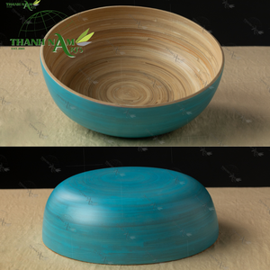 ชามไม้ไผ่แบบเรียบง่ายเป็นมิตรกับสิ่งแวดล้อมใช้ซ้ำได้ใช้ในห้องครัวหรืองานปาร์ตี้จากเวียดนาม - Product Image 6