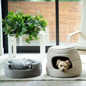 2-in-1 Hinterhof für Katzen mit zwei Möglichkeiten von Verwendung PP Baumwollform Kissen gemütliches Sicherheits-Hundebett - Product Image 6