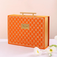 Valise d'anniversaire de mariage en velours de luxe Emballage de boîte-cadeau avec poignée en métal