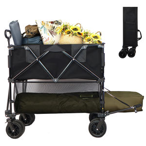 Chariot pliable tout-terrain, roues faciles à ranger, léger, portable, stockage industriel, camping, voyage, jardin, aménagement paysager - Product Image 1