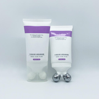 Tube de massage double bille en aluminium/plastique de 100 ml pour crème pour le cou, personnalisable avec impression de surface, marque OEM
