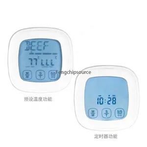 kitchen backlight touch screen food thermometer outdoor oven timing temperature control probe barbecue thermometer