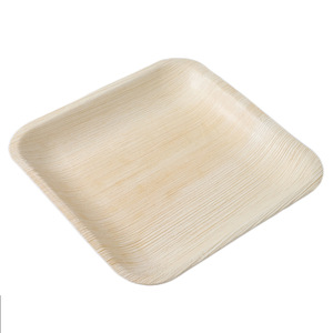 Assiettes jetables carrées en feuilles de palmier biodégradables pour les fêtes en plein air - Product Image 4