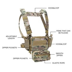 เสื้อกั๊กยุทธวิธี Sinairsoft คุณภาพสูง ผลิตจากไนลอน 500D พร้อมอุปกรณ์เสริมสำหรับความปลอดภัย ทำจากโพลีเอสเตอร์ เหมาะสำหรับใช้งานกลางแจ้ง พร้อมกระเป๋าแบบ Drop Pouch - Product Image 2