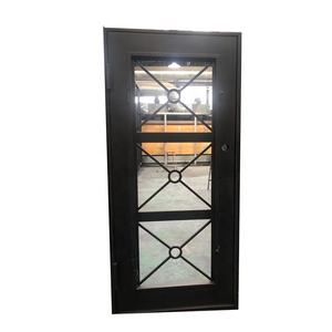 Entrée principale écologique porte d'entrée en fer forgé à coupure thermique - Product Image 1