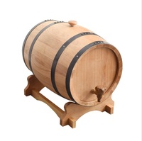 Baril à vin en bois de chêne massif, capacité 1,5 l 3l 5l 10l 20l 30l