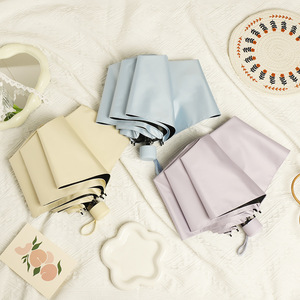 <span class=keywords><strong>Parapluie</strong></span> <span class=keywords><strong>Pliant</strong></span> Artistique pour <span class=keywords><strong>Femme</strong></span>, Protection UV, Style Coréen Frais, Double Usage Pluie et Soleil - Product Image 1