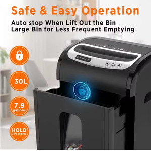 Déchiqueteuse électrique A4 27 feuilles à coupe croisée pour bureau 0S2502 - Product Image 4