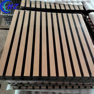 Panneaux acoustiques modernes en MDF durable, résistants à l'humidité et ignifuges, <span class=keywords><strong>isolation</strong></span> phonique pour hôtels, appartements, écoles, intérieur et extérieur, cannelés - Product Image 1