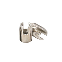 Heavy Duty 302 Slotted Self Tapping Metric Fully Threaded Stainless Steel Thread Inserts and Threaded Sleeves for Casting