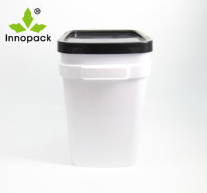 Seau en plastique couleur personnalisée seau carré 20L impression logo - Product Image 6