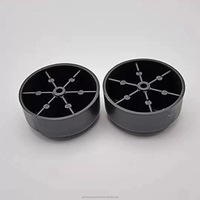Pieds de canapé ronds en plastique durables CY-715 avec patins épaissis pour un support stable et solide pour le nivellement des canapés et des chaises