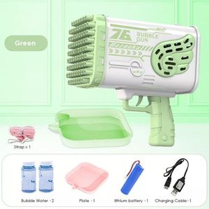 Tất cả các loại bong bóng tự động Maker gatling Bazooka Máy bong bóng Bazooka Súng Bong Bóng nhà máy Outlet mùa hè 64 69 88 lỗ nhựa - Product Image 3