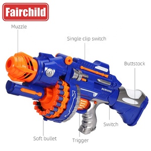 Fucile <span class=keywords><strong>Giocattolo</strong></span> Elettronico in Plastica per Bambini con 40 Dardi di Ricarica, Proiettili Morbidi in EVA - Product Image 3