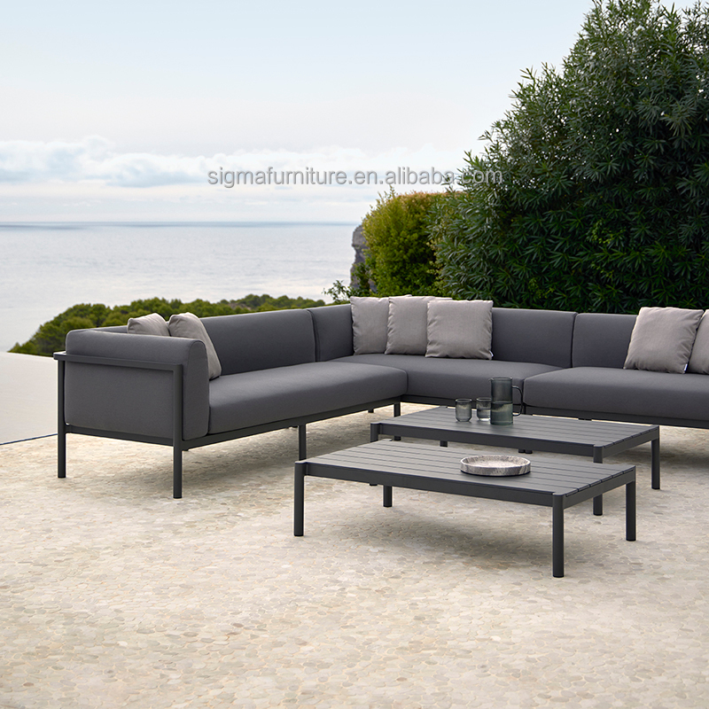 Nordic Style New Arrival Furniture Patio Outdoor Living Room Modular Sectional Sofa Set Garden Sets