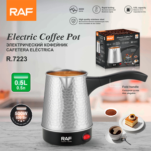 RAF R.7223 <b>Coffee</b> Pot 0.5L Stainless Steel Turkish <b>Maker</b> Rapid Boiling Fold Handle <b>Portable</b> RAF R.7223 <b>Coffee</b> Pot 0.5L Stainless - Product Image 4