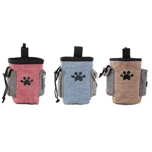 Роскошные Пользовательские многофункциональные водонепроницаемые контейнеры для хранения еды для собак, тренировочная поясная сумка с ремнем для собак и лакомств