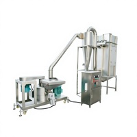Broyeur automatique ultrafin série WFJ, machine de broyage de poudre ultrafine en acier inoxydable pour la transformation alimentaire avec pompe à moteur