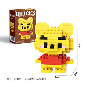 थोक शैक्षिक मिनी बिल्डिंग ब्लॉक खिलौने बच्चों के मंद ईंट के आंकड़े मॉडल एनीमेशन एब्स प्लास्टिक सस्ते - Product Image 5