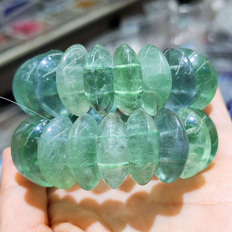 Bracelet en fluorite verte