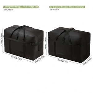 Sac de rangement pour couettes grande capacité en tissu Oxford 600D avec poignée, sac de déménagement, sac de voyage, sac de sport - Product Image 3