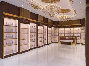 Tùy Chỉnh Nước Hoa Cửa Hàng Đồ Nội Thất Thiết Kế Bán Lẻ Mỹ Phẩm Hiển thị Kệ Nước Hoa Cửa Hàng Trang Trí Bằng Gỗ Nước Hoa Tủ - Product Image 4