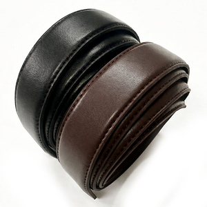 Sangle de ceinture plate en cuir de vache d'origine coréenne, 30mm x 130cm, remplacement durable pour boucle à cliquet automatique, directement de l'usine - Product Image 6